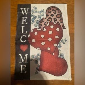 Garden Flag Valentine’s Day 12" x 18" NEW